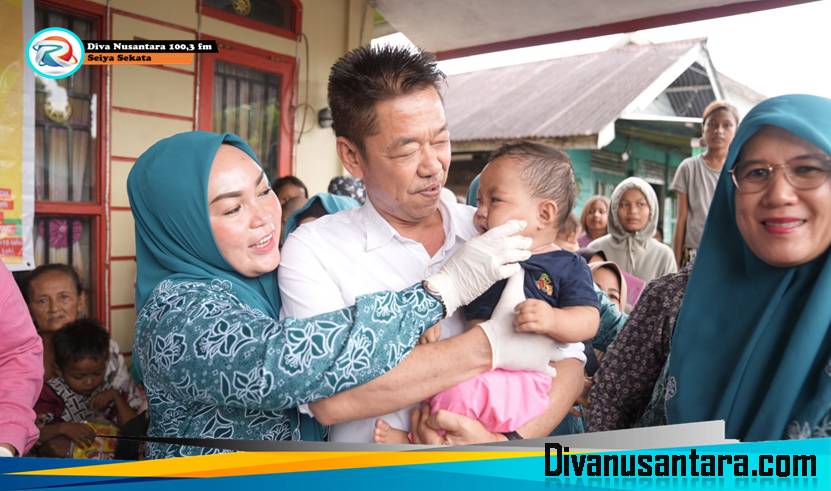 Pastikan Pelayanan Kesehatan Berjalan Dengan Baik Bupati Tinjau Pelaksanaan Pemberian Imunisasi Polio